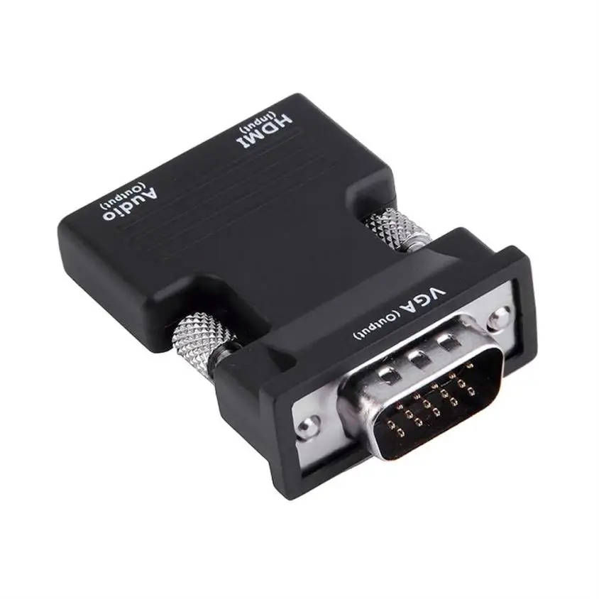 Горячая продажа Разъем 1080P HDMI Женский к VGA Мужской конвертер адаптер + аудио