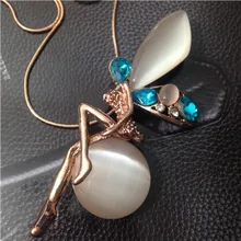 X269 longas asas de anjo fada anjo novo 2014 joyeria jóias colares colliers bijoux bijuterias colares & pingentes para mulher