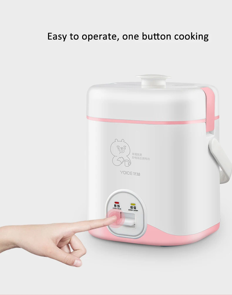 Kbxstart 1.2L Мини электрическая рисоварка ланч бокс Многофункциональный кухонный горшок не клеящийся коврик еда Cuiseur кухонная плита машина