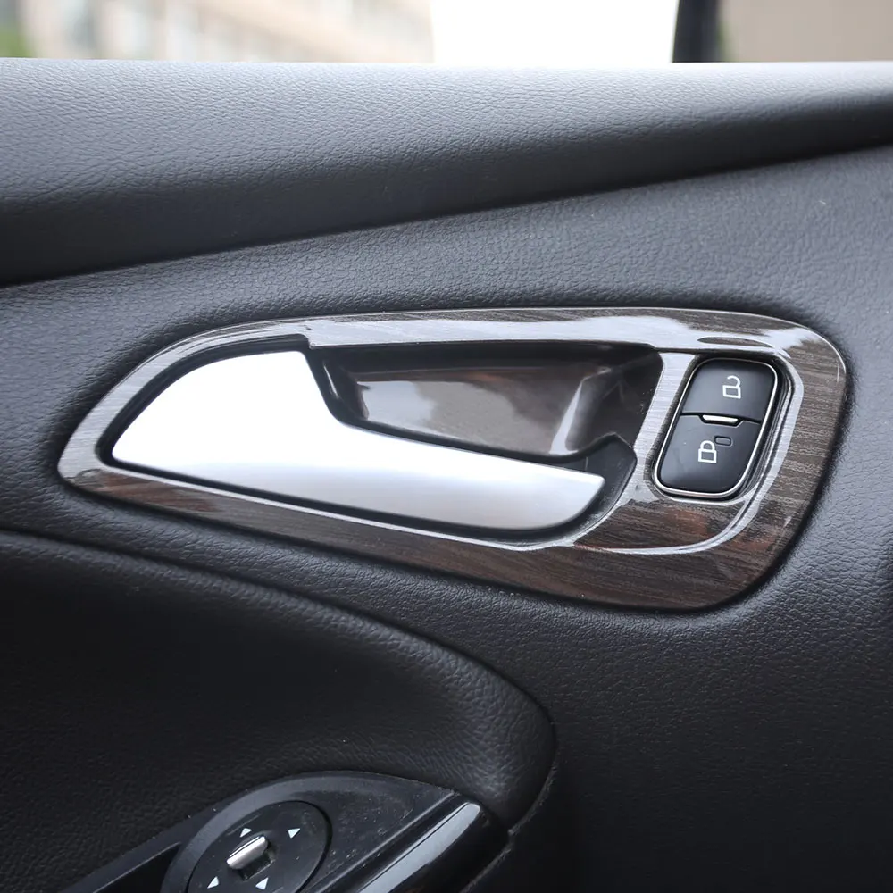 

Jameo Auto 4Pcs/Set ABS Interior Inner Door Handle Cover Door Bowl Trim Sticker for Ford New Focus 3 4 2015 - 2018 LHD Car Parts