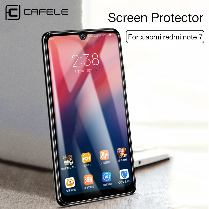 Cafele 2.5D واقي للشاشة ل Xiaomi Redmi ملاحظة 7 زجاج واقي جدا رقيقة المقسى فليم ل Redmi ملاحظة 7 لا كامل غطاء