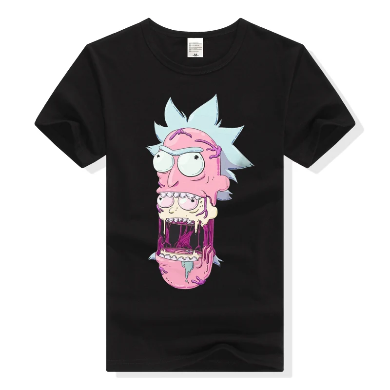 

Rick and Morty Tshirt Men T Shirt Short Sleeve T-Shirt Funny Cartoon Tee Summer Top Streetwear