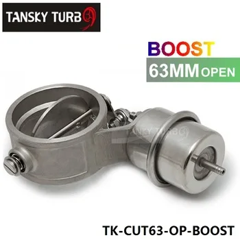 Tansky - H Q NEW Boost Activated Exhaust Cutout / Dump 63MM Open Style Pressure: about 1 BAR TK-CUT63-OP-BOOST