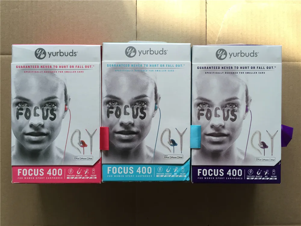 Yurbuds Focus 400 спортивные наушники для бега водонепроницаемые для женщин спортивные наушники для iPhone Mic и объем