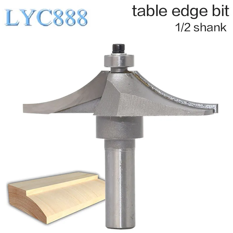 

1Pc 1/2" Shank Prrofessional Grade Woodworking Tool Router Bit For Wood Tungsten Carbide Cutter Bit Arden Table Edge Router Bit