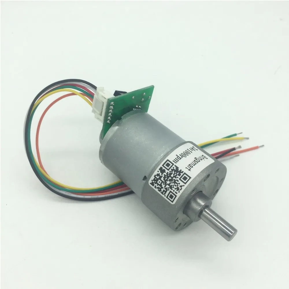 

JGB37-3530A 12V DC Photoelectric Encoder Motor 24V Gear Motor Reversible With Encoding Disk 12-1600rpm High Torque 0.25-40kg.cm
