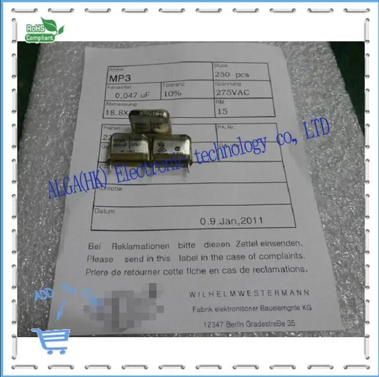 Wei horse MP3 - X2 защитный пленочный конденсатор 0 047 мкФ и nf 473 275 vac p15 | Электронные