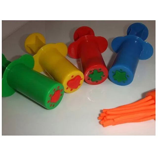 Color Play Dough Model Tool Toys Creative 3D Plasticine Tools Playdough Set Clay Moulds Deluxe Set Learning Education Toys 6