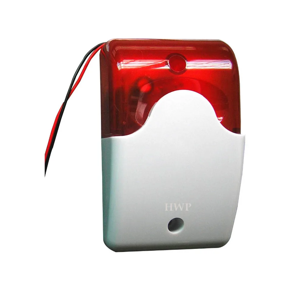 Free shipping Sound and light alarm speaker Red Flashlight Speaker