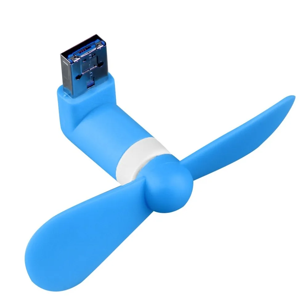 

White/Rose Red/Blue Portable OTG Mini Micro USB Large Wind Cooling Fan For Phone Desktop Laptop Flexible Mobile Phones Fan Phone