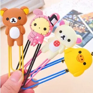 2017 Бумага Ремесло Pengiriman Gratis Rilakkuma Kawaii Seri Klip Закладка,/Memo Klip, скрепка для бумаги, Hadiah Kebaruan, Eceran K6402