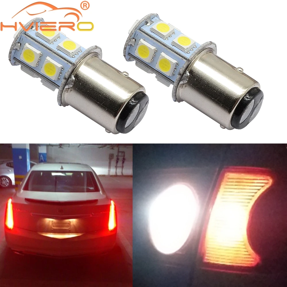 

10pcs/lot 1157 13SMD Cool White BAY15D P21W 5050 LED Brake Tail Turn Signal Light Bulb Lamp DC 12V High quality