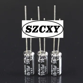 

Free Shipping 200PCS 50v10uf 10uf 50v 5x11 YXF Electrolytic capacitance high frequency low resistance straight leg