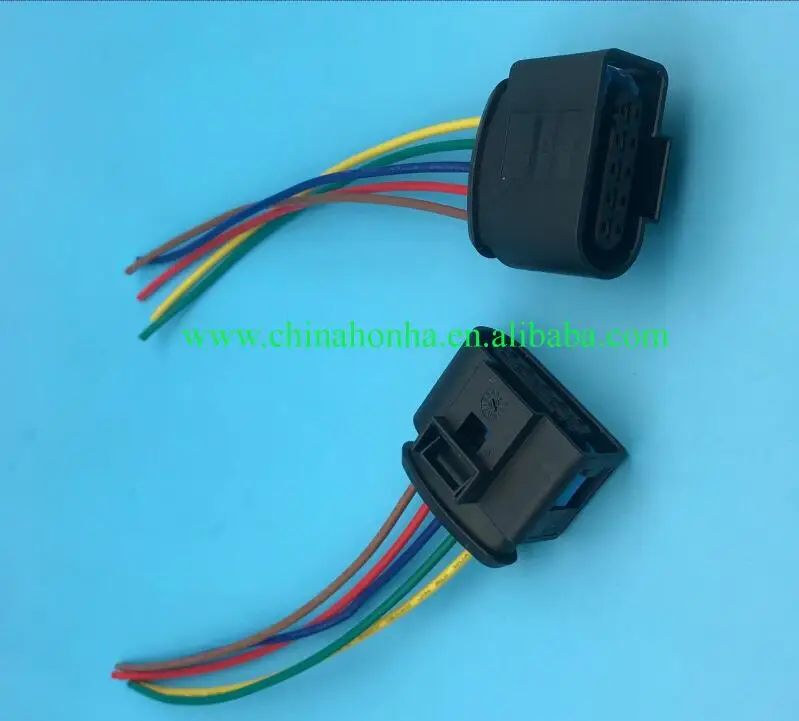 

1/2/5/10/20 pcs/lots 5 Pin/Way MAF Mass Air Flow Plug Connector MK4 Beetle TDI ALH 1J0 973 999 A with wire or without wire