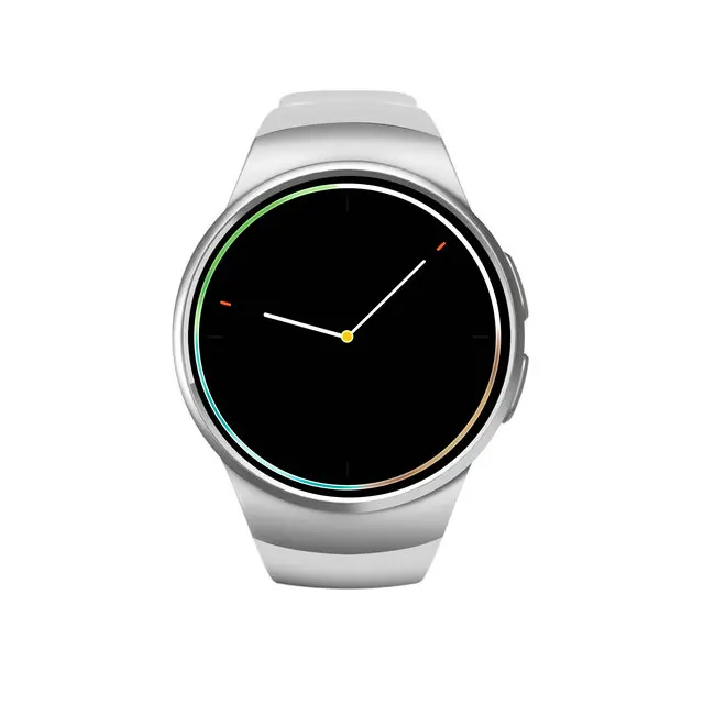 Оптовые дешевые цены лучшая версия качества в Китае smartwatch kw18 Поддержка 3g наручные часы для iIOS и Android - Цвет: Белый