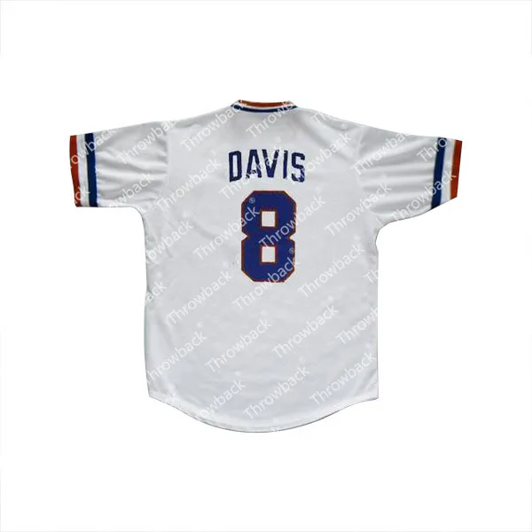 Crash Davis 8 Bull Durham Gray White Throwback Movie Baseball Jersey S