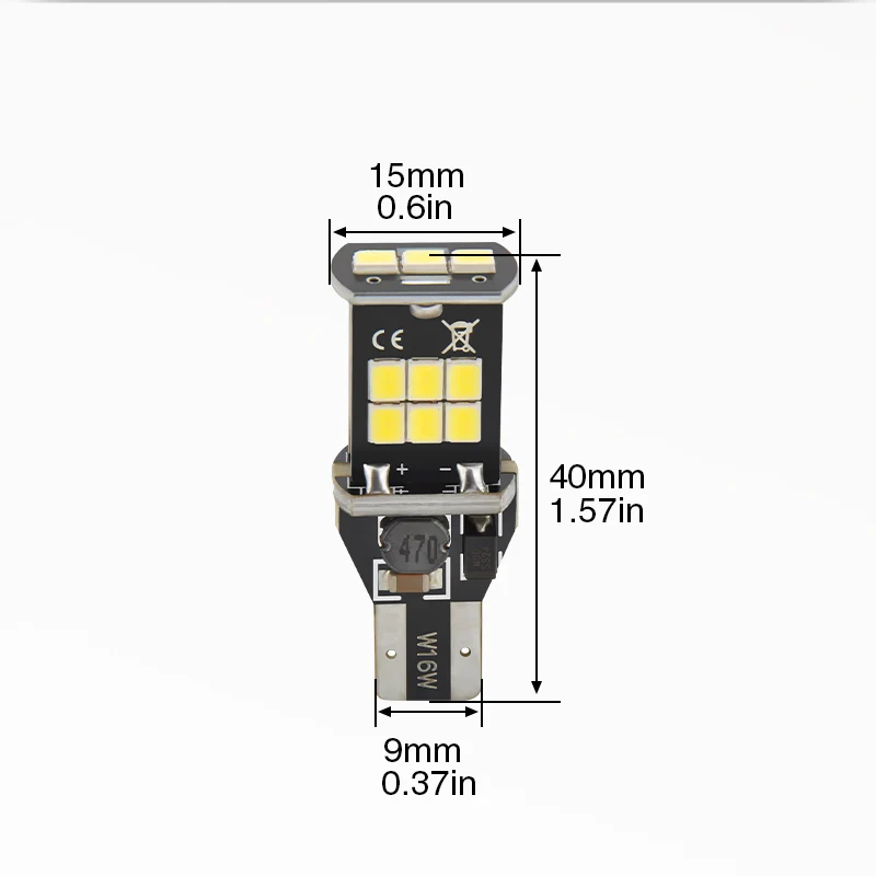 NAO W16W T15 led Янтарный 921 912 для автоматического резервного копирования светильник CANBUS без ошибок Светодиодные Автомобильные лампы 2835 SMD белый 12 В 6 Вт обратный зазор Blub