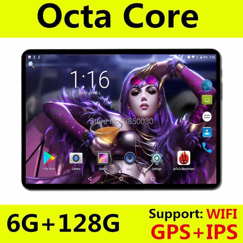 10 дюймовый планшет поддерживает YouTube Octa Core 6 ГБ Оперативная память 128 Гб Встроенная память 3g, 4G, FDD, LTE, Телефонный звонок Android 8,0 планшет gps WI-FI