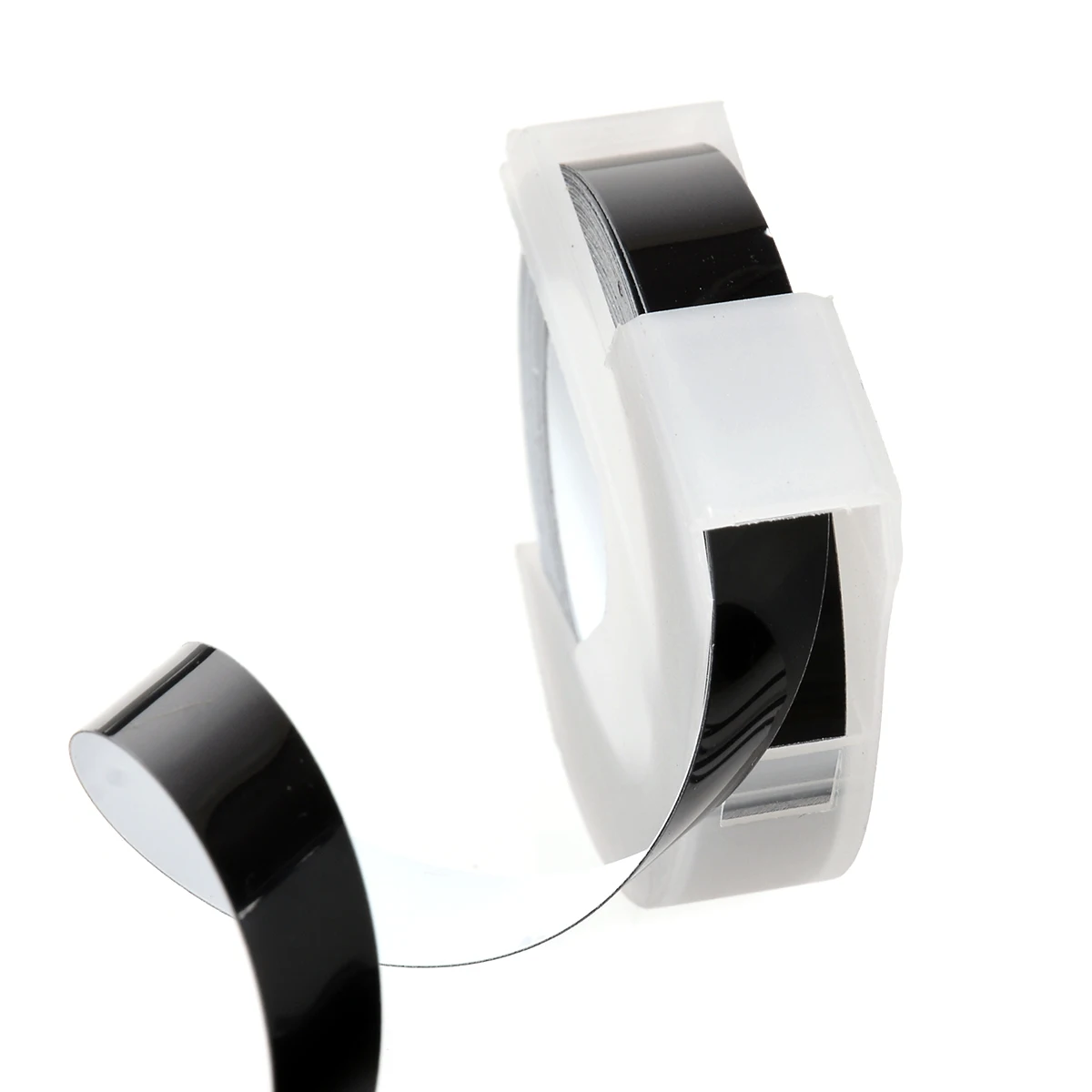 3 Rolls New Black Label Tape 3D Plastic Embossing Tape Labels Fits for Compatible Dymo 9mm Wide 3 Meters Long Home Use