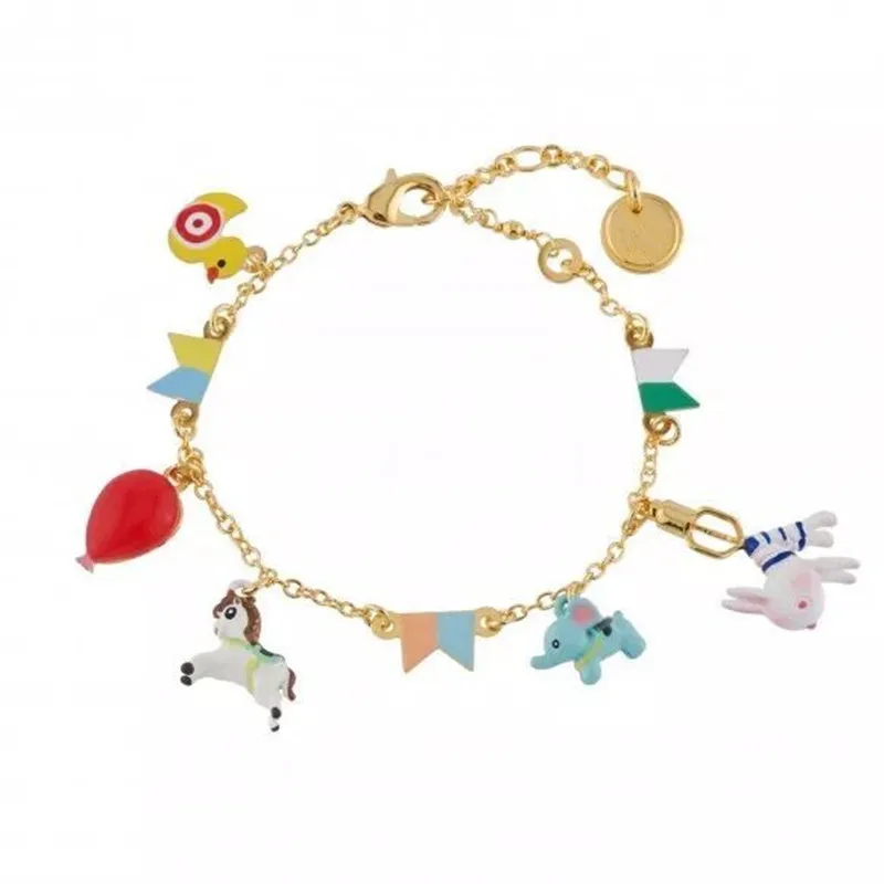 

2018 Amybaby Handmade Fashion Designer Enamel Glaze Dumbo and Cockhorse Womens Bracelet Jewelry For Party