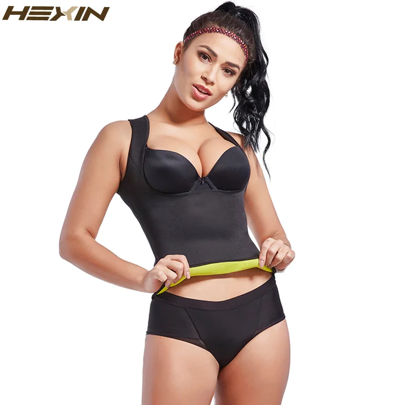 HEXIN Women’s Hot Sweat Waist Trainer Slimming Vest Waist Trainer Body Shaper for Weight Loss Shapewear Neoprene Shapers