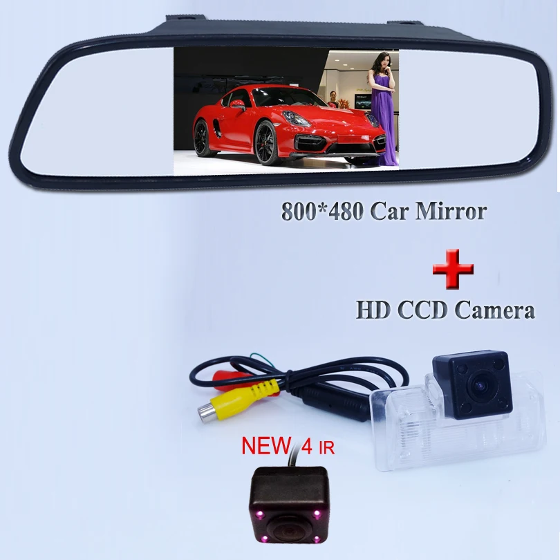 Wholesale 4.3" Inch Hd Tft Lcd Car Rearview Mirror Monitor+ Rear View