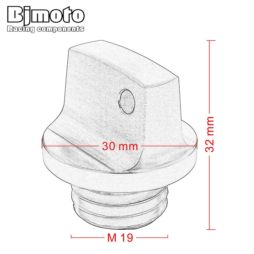 BJMOTO мотоцикл M20 * 2 5 CNC Алюминиевый Масляный штекер двигателя крышка фильтра для