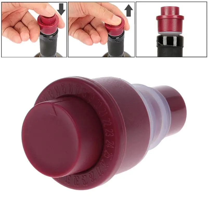 VFGTERTE 1PC Vacuum Sealed Champagne Red Wine Bottle Stopper Plug Cap Preserver Home Kitchen Bar Tool | Дом и сад
