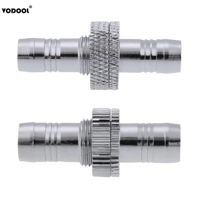 Best Offers 1pcs G1/4" Thread PC Cooling System Cooler Soft Tube Hose Chrome Plated Connector 9mm 11mm OD Double Head Computer Components