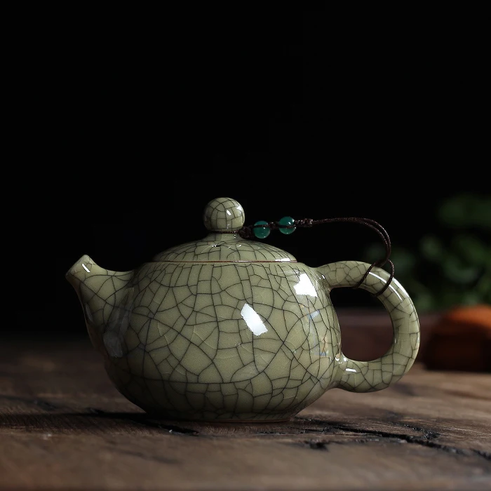 Чайный сервиз хрустящая глазурь Ge Kiln Longquan Celadon Zisha Ceramics китайский чайник для чая
