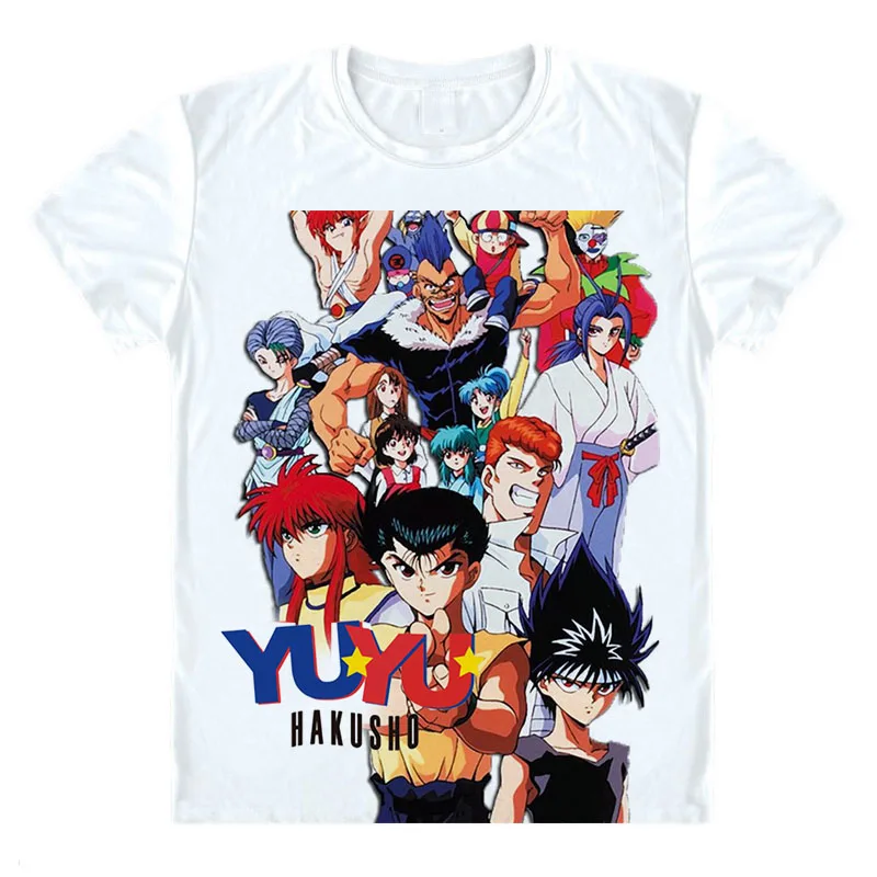 Футболка yu hakusho yuyu hiei Urameshi Yuusuke kuram Классическая японская серии манги короткая