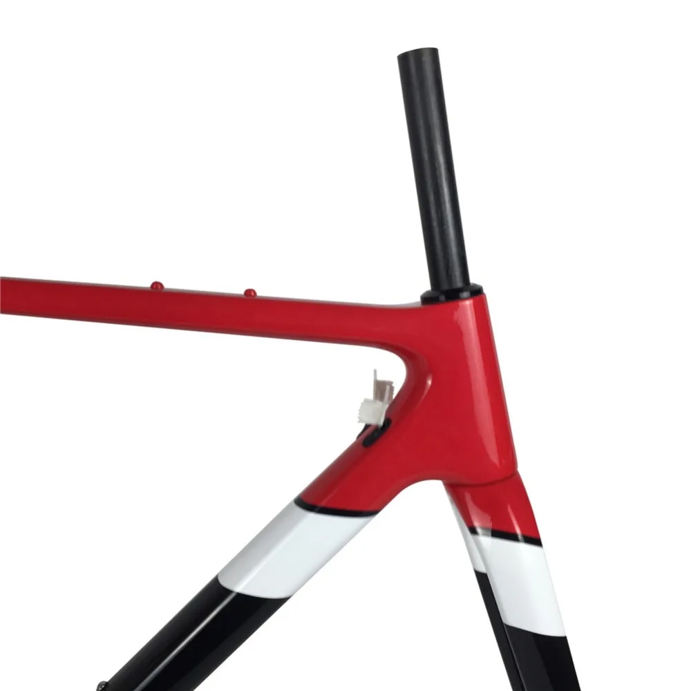 Новинка 700 * 40C карбоновая гравийная рама Aero Cyclocross велосипедные карбоновые рамы