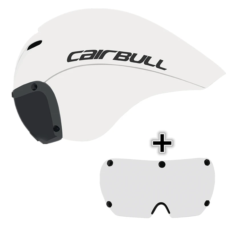 CAIRBULL, магнитные очки, велосипедный шлем для мужчин и женщин, Триатлон, спортивный, безопасный, удобный, велосипедный шлем, для гонок, для улицы, Кепка - Цвет: white
