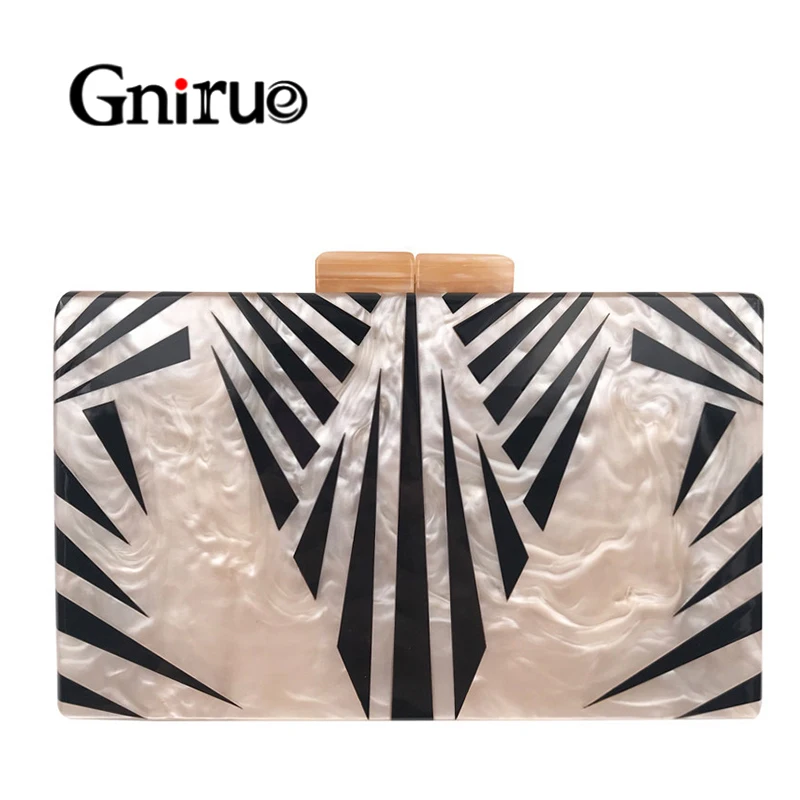 Fashion Pearlescent Acrylic Bag Chain Women Messenger Bag Geometric Patchwork Clutches Elegant Evening Bag Party Prom Handbags Fashion Pearlescent Acrylic Bag Chain Women Messenger Bag Geometric Patchwork Clutches Elegant Evening Bag Party Prom Handbags