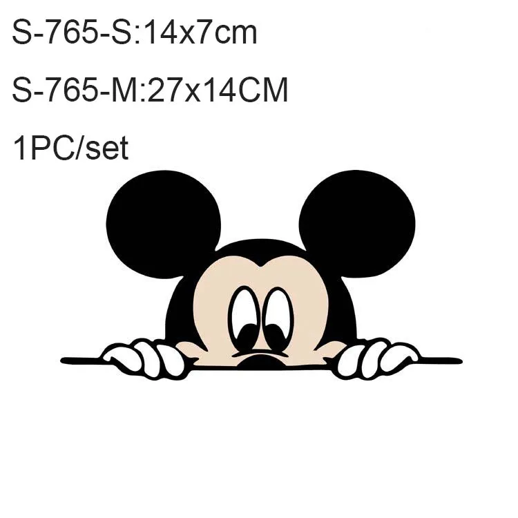 Автомобильная наклейка на кузов, боковая наклейка, большой размер, милый рисунок Микки Мауса, виниловая, для грузовика, для всего тела, для автомобиля, голова, аксессуары для укладки