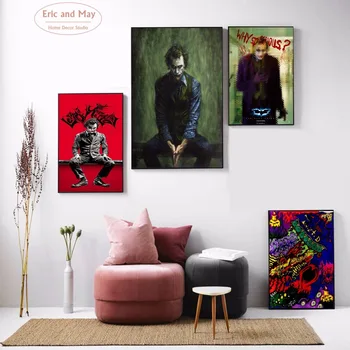 

Joker Darkness Artwork Canvas Art Painting Print Poster, Wall Pictures For new Year gifts Decor Home Decoration No Frame