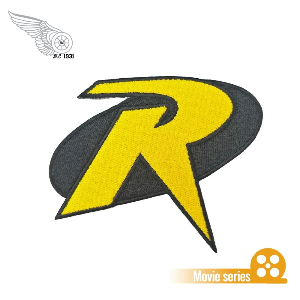 Мини куртка ROBIN R с вышивкой спереди жилет на заказ украшение для одежды крутая Байкерская мотоциклетная