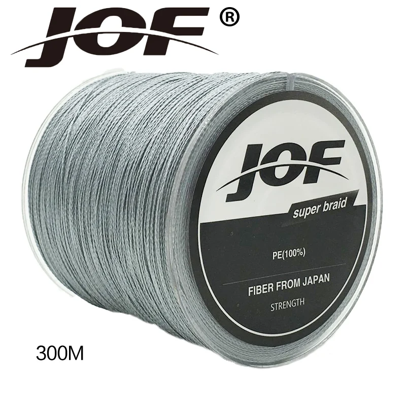 300M JOF Brand Super Strong Japan Multifilament PE Braided Fishing Line4LB-150LB Free Shipping
