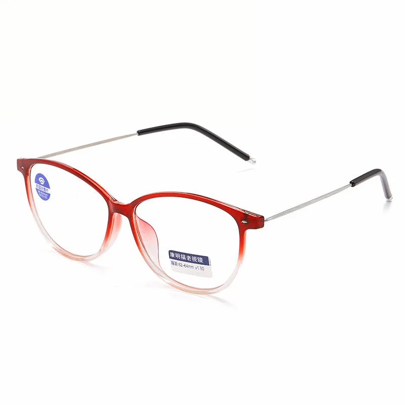 NYWOOH сверхлегкие очки для чтения для мужчин и женщин, полимерные синие пленки, очки по рецепту, эластичные гибкие оправы
