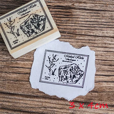 Винтажные рисунком лесных деревянное Животное штамп DIY деревянное резиновые штампы для скрапбукинга дневник в стиле Скрапбукинг Стандартный stamp - Цвет: 1