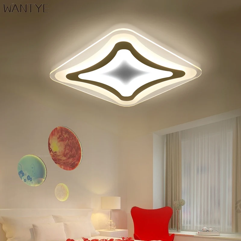 Modern LED Square Corridor Ceiling Light Hall Ceiling Lamp Design Acrylic Lighting Fixtures Decorative Ultra thin Light