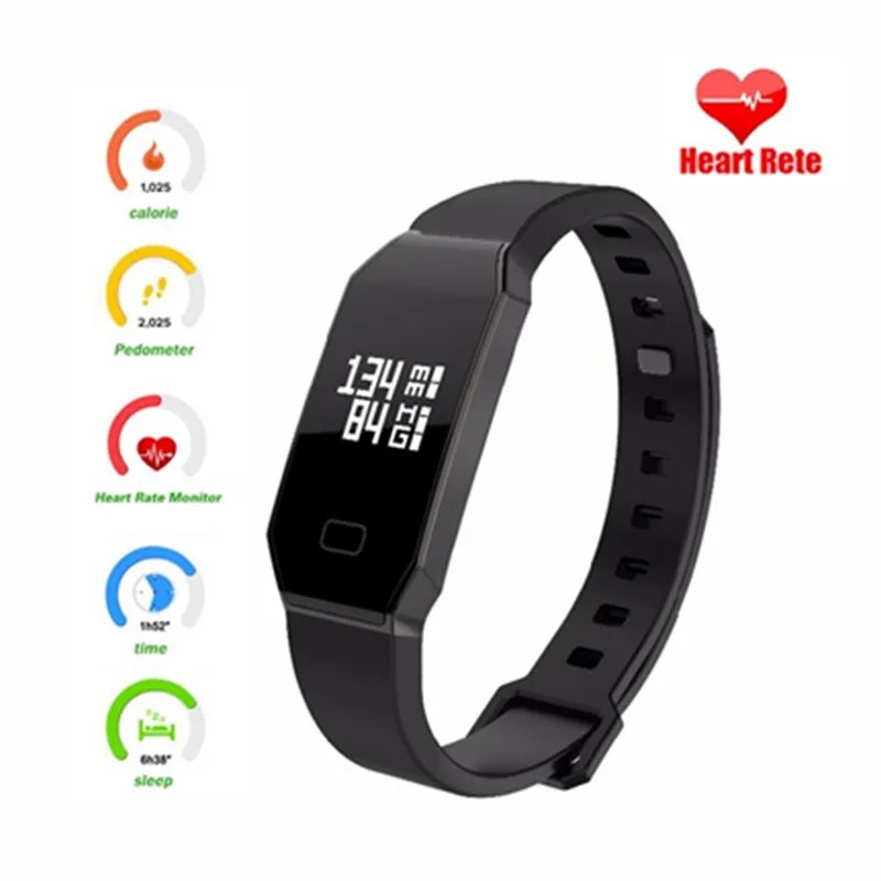 FineFun E02 Smart Bracelet Fitness Tracker Watches Blood Pressure smarts wristband Samrt for iPhone Android PK