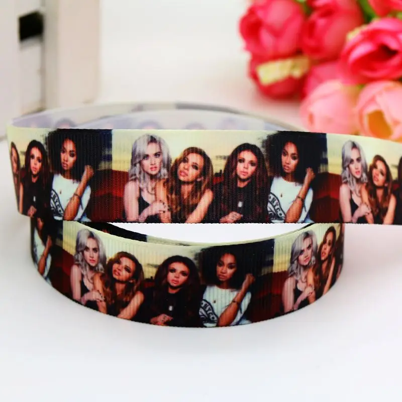 

DUWES 7/8 ''little mix печатная корсажная лента, головной убор, украшение для рукоделия, оптовая продажа 22 мм D471
