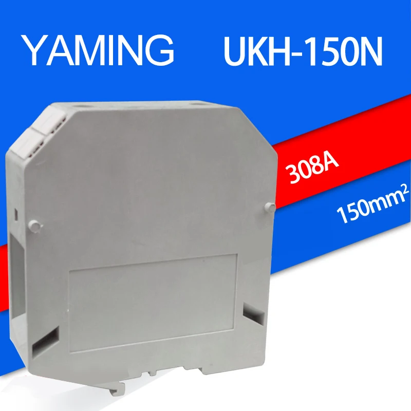 

2pcs/lot UKH-150N(UK-50N) 150mm2 Square 308A Connection Terminal Voltage Terminal Connection Lug Plate Guide Type