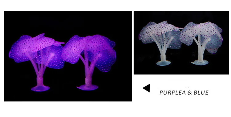 Аквариумный искусственный Коралл растение с присоской орнамент вода пейзаж украшение аквариума программное обеспечение поддельные аквариумные аксессуары