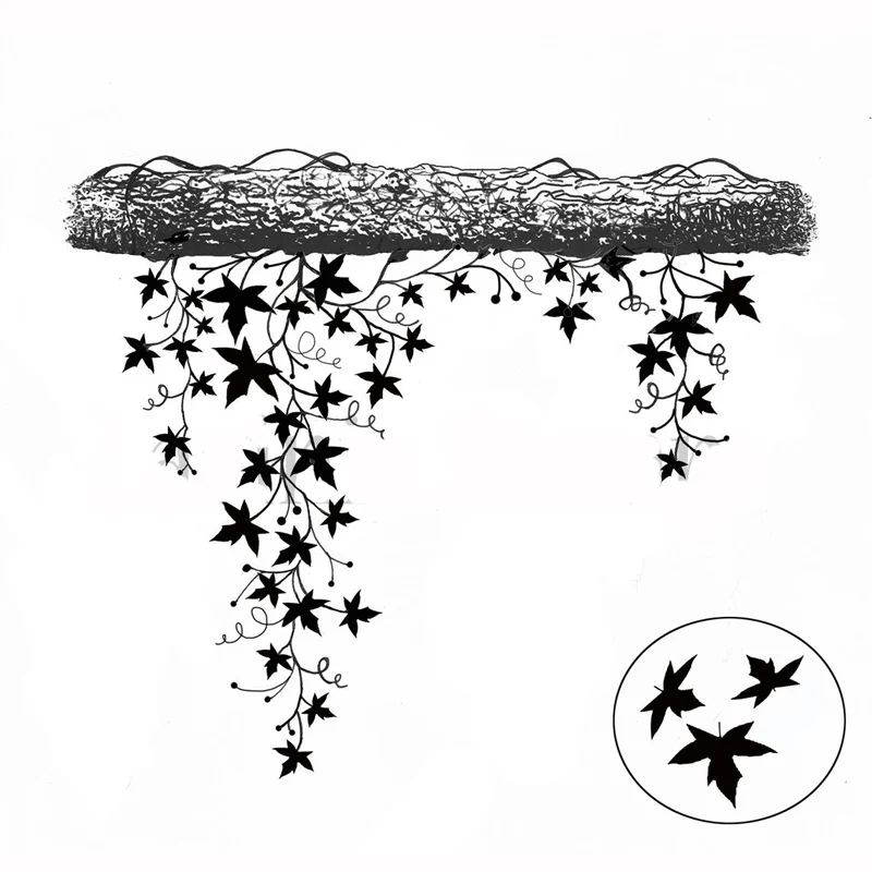

KLJUYP Leaf Clear Stamps Scrapbook Paper Craft Clear stamp scrapbooking 05223