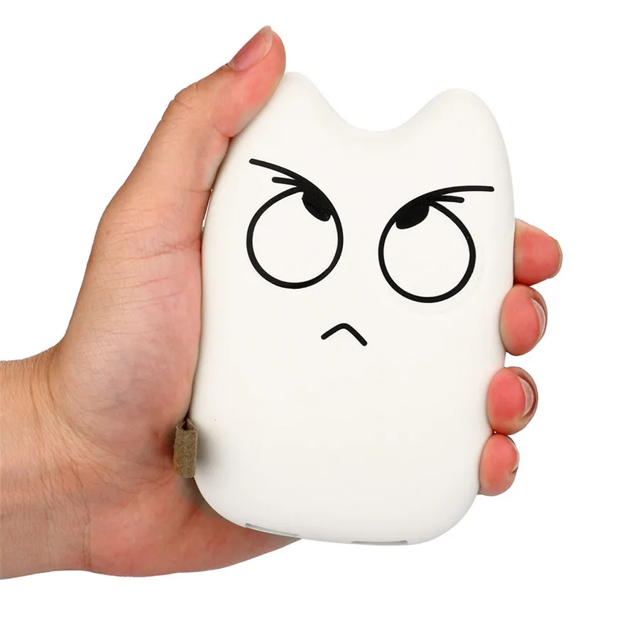 

Ultrathin Cute Emoji 20000mAh Portable 2 USB External Battery Charger Power Bank For Cell Phone for Iphone 8 Fast Charging