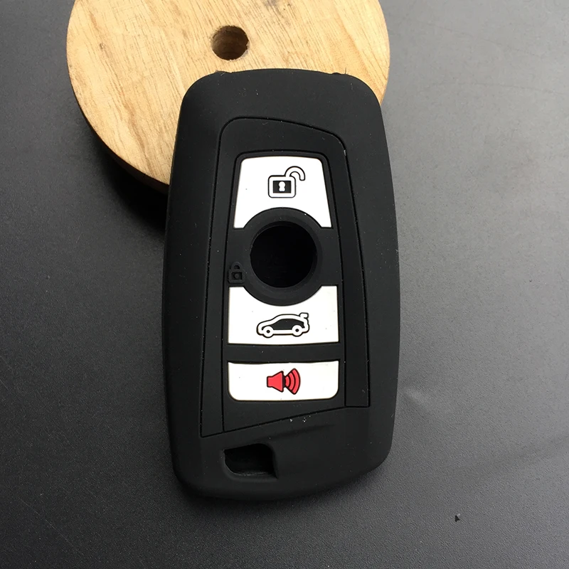 ZAD силиконовый чехол для ключей от машины fob оболочка кожи Набор BMW 1 2 3 5 7 серия E46 E53