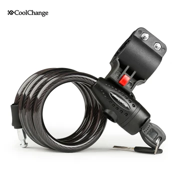 

Coolchange Bike Lock Outdoor Sports Cycling Anti-Theft Security Steel Wire Safe Cycling Lock MTB Lock Bicycle Accessories Parts