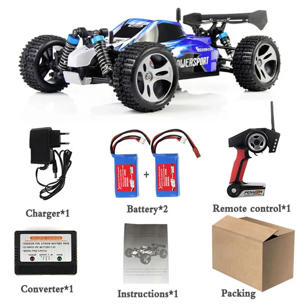 Wltoys 2,4 GHz 4WD RC гоночный автомобиль с дистанционным управлением электрическая игрушка viechle машина высокая скорость 45 км/ч Подарочные игрушки для мальчика - Цвет: NO Color Box